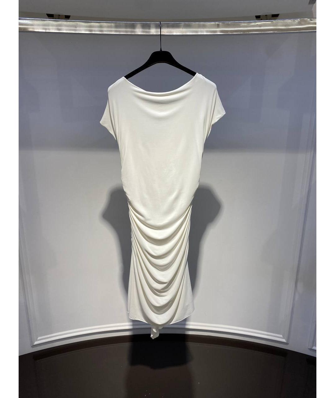 ROBERTO CAVALLI Белое вискозное платье, фото 3