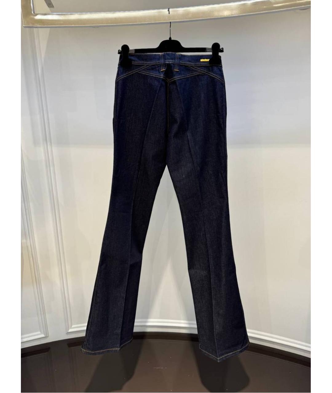 ROBERTO CAVALLI Синие хлопковые джинсы клеш, фото 3