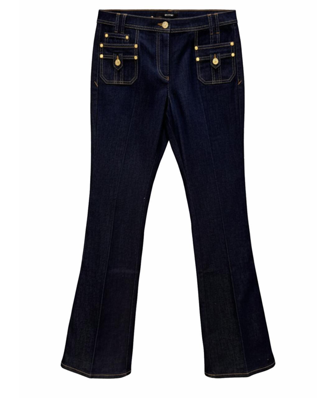 ROBERTO CAVALLI Синие хлопковые джинсы клеш, фото 1