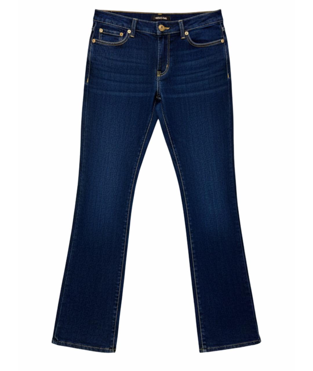 ROBERTO CAVALLI Синие хлопковые прямые джинсы, фото 1