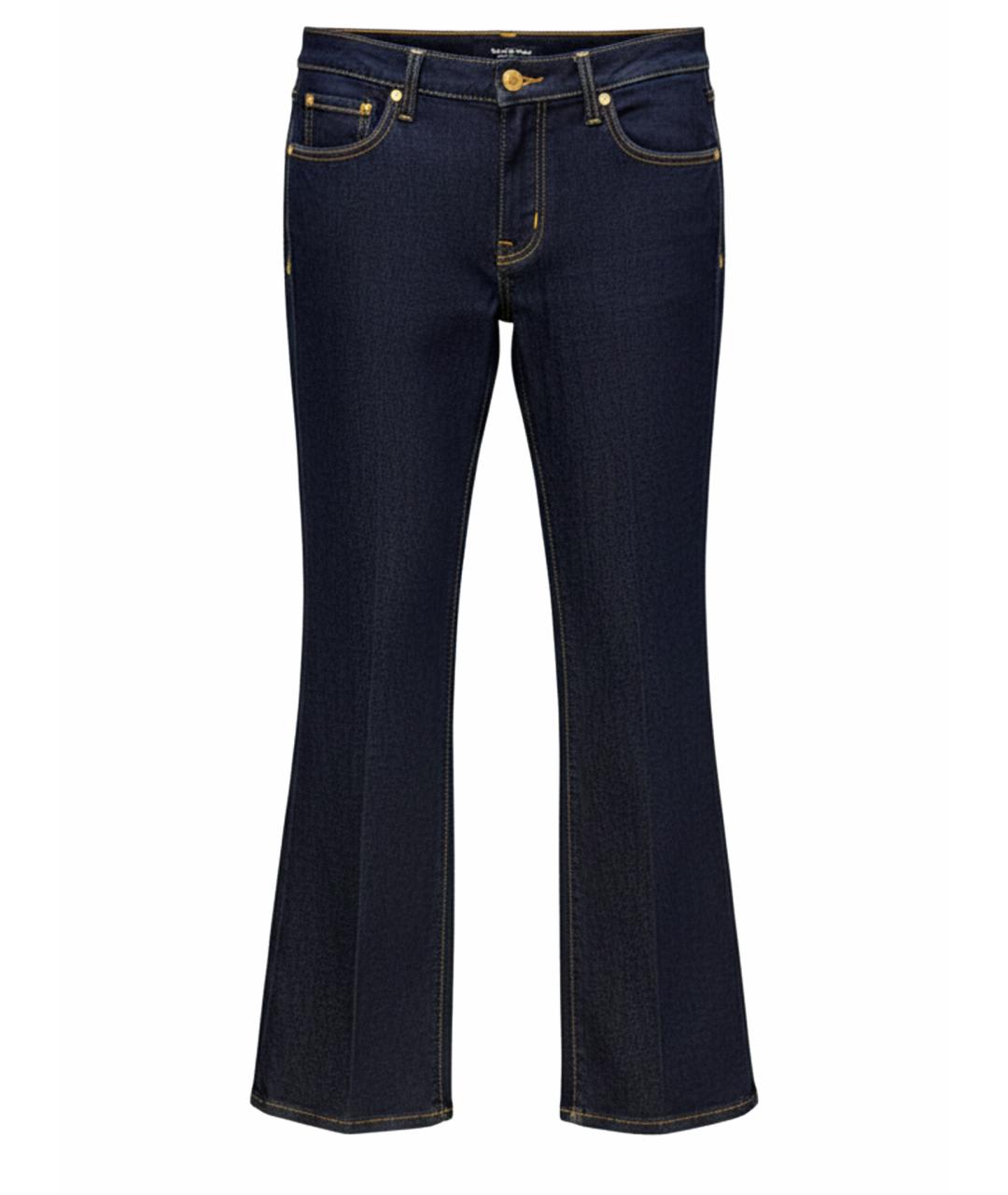 ROBERTO CAVALLI Синие хлопковые прямые джинсы, фото 1