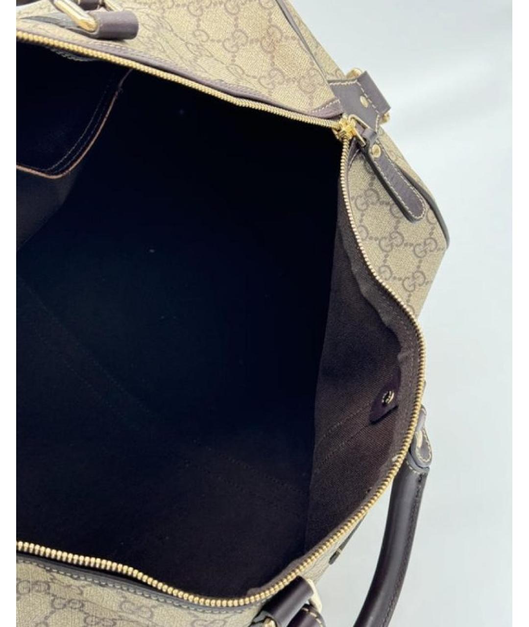 GUCCI Бежевая дорожная/спортивная сумка, фото 5