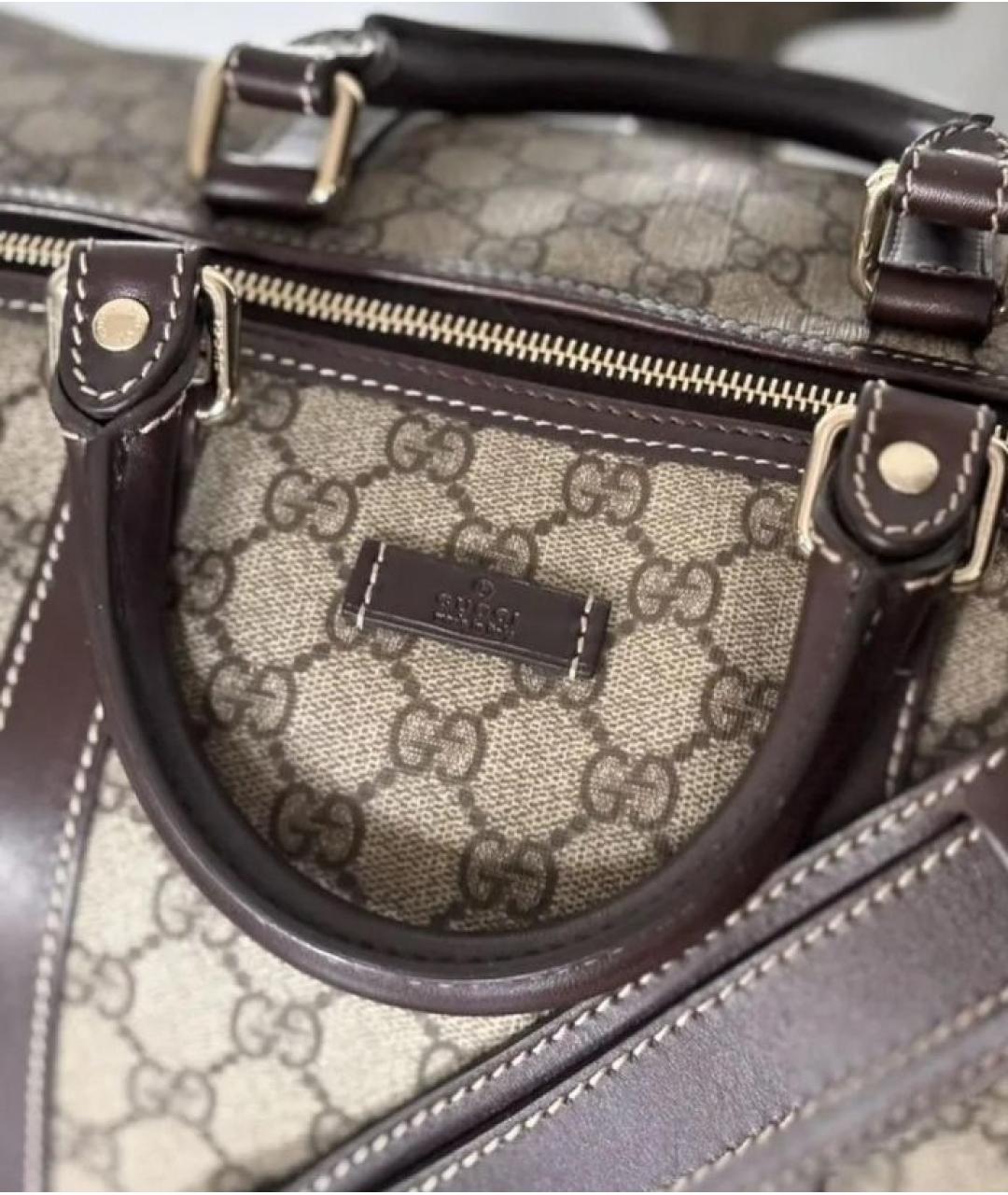 GUCCI Бежевая дорожная/спортивная сумка, фото 6