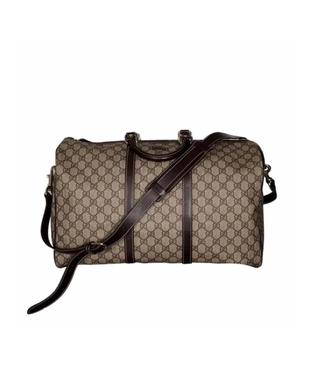 GUCCI Бежевая дорожная/спортивная сумка, фото 1