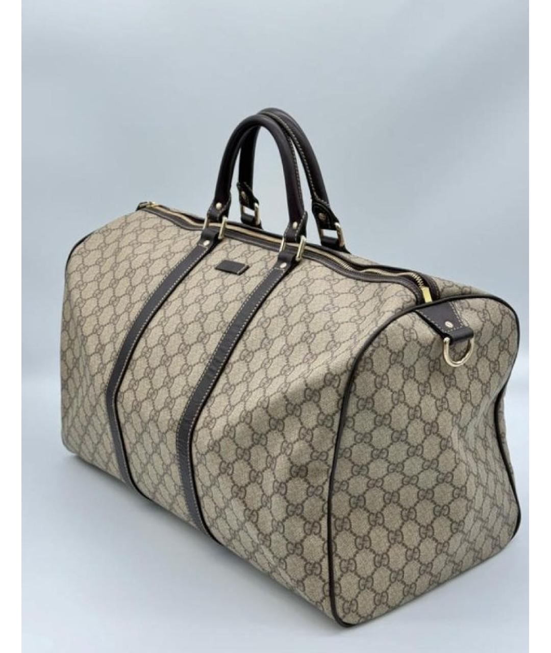 GUCCI Бежевая дорожная/спортивная сумка, фото 3