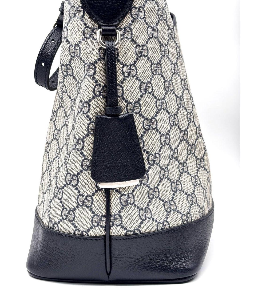 GUCCI Темно-синяя кожаная сумка через плечо, фото 3