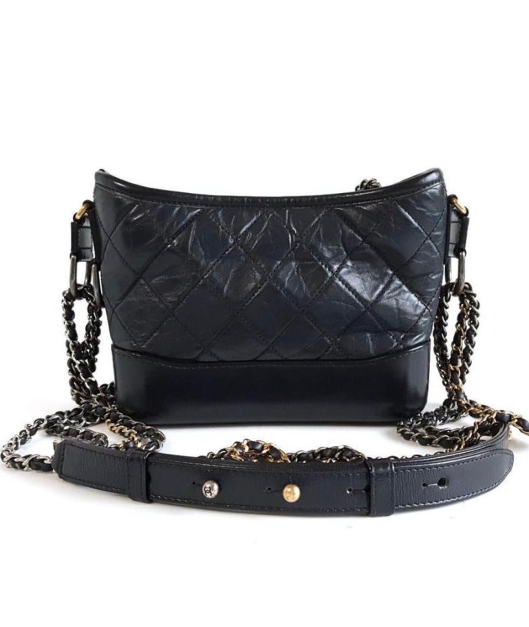 CHANEL Черная кожаная сумка через плечо, фото 2