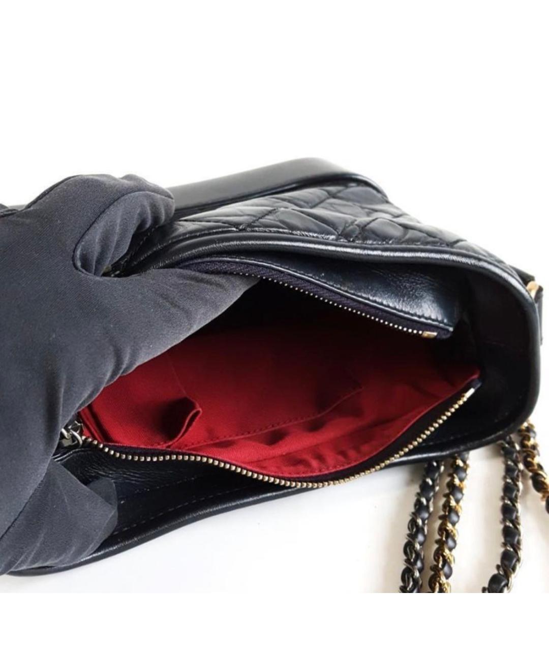 CHANEL Черная кожаная сумка через плечо, фото 4