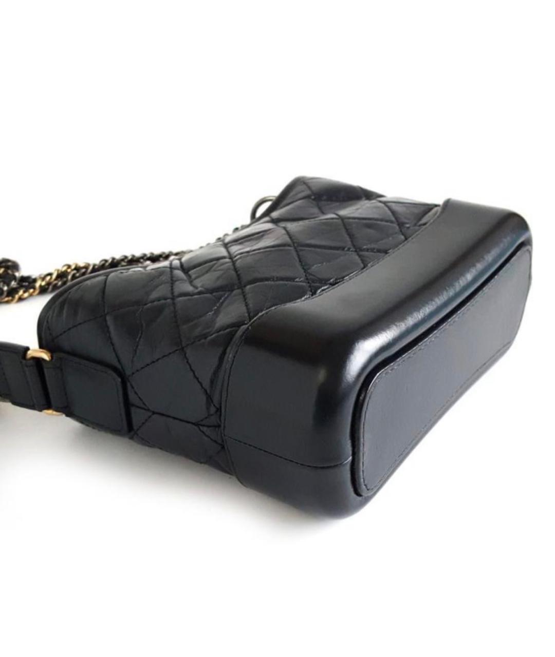CHANEL Черная кожаная сумка через плечо, фото 5