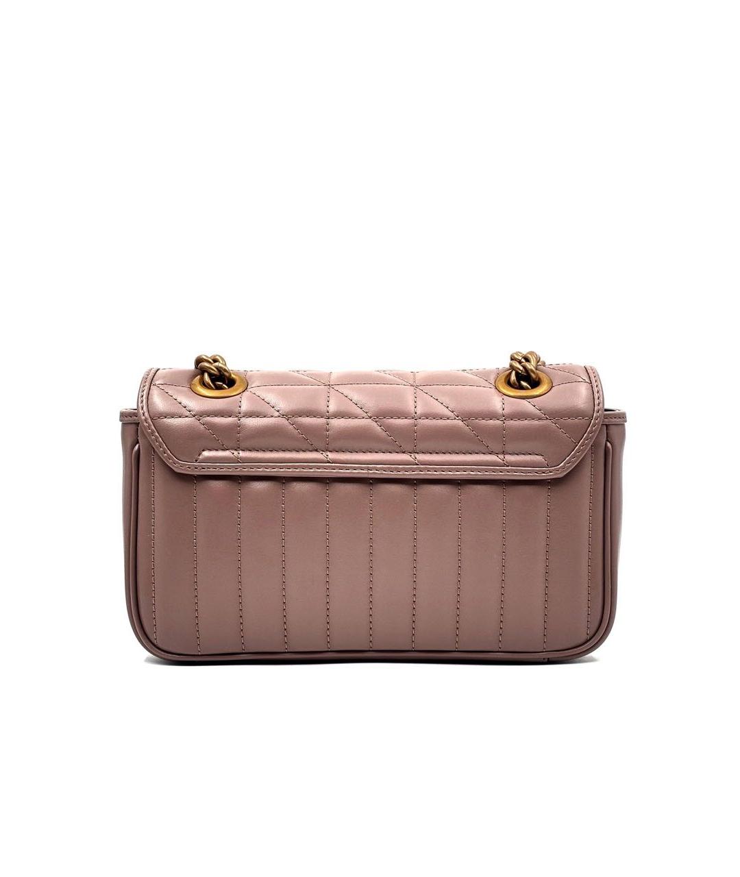 GUCCI Розовая кожаная сумка через плечо, фото 2