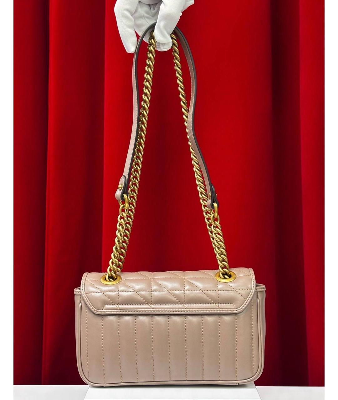 GUCCI Розовая кожаная сумка через плечо, фото 5