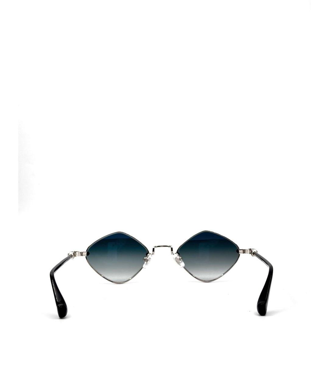 CHROME HEARTS Черные металлические солнцезащитные очки, фото 2