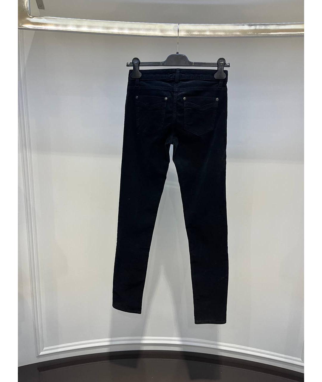 ROBERTO CAVALLI Темно-синие хлопковые джинсы слим, фото 3