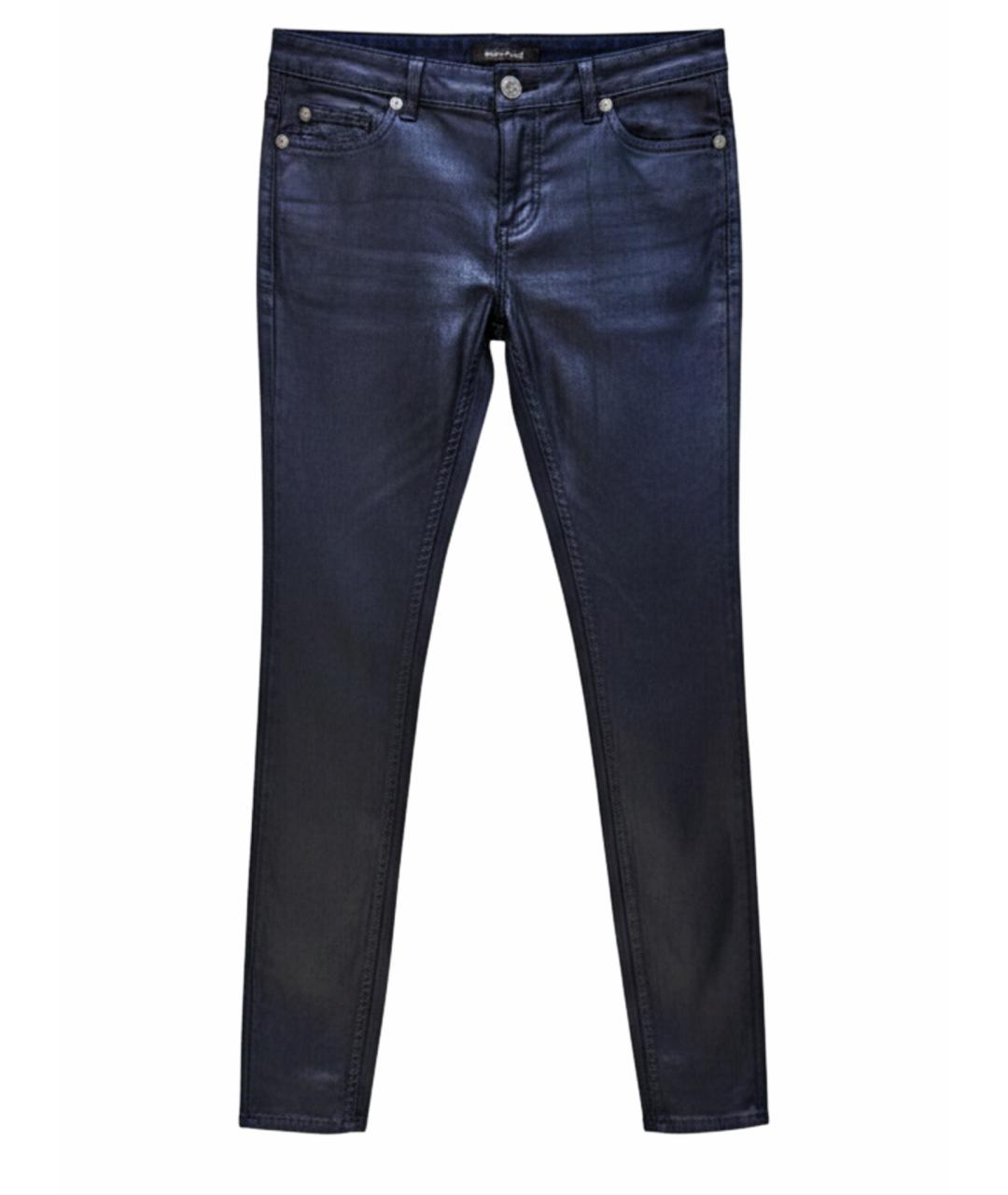 ROBERTO CAVALLI Синие хлопковые джинсы слим, фото 1