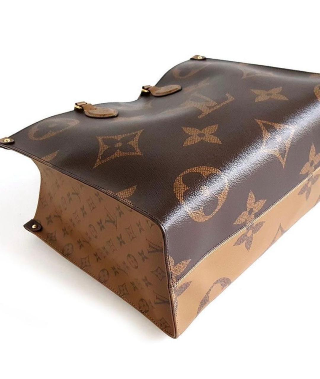 LOUIS VUITTON Коричневая сумка с короткими ручками, фото 3