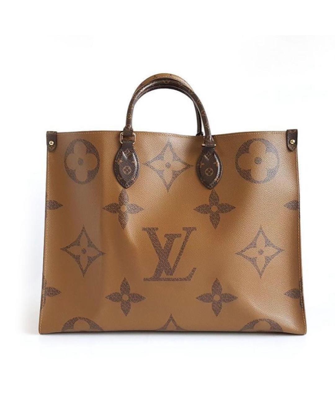 LOUIS VUITTON Коричневая сумка с короткими ручками, фото 2