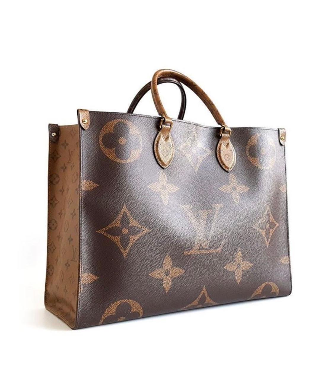 LOUIS VUITTON Коричневая сумка с короткими ручками, фото 7