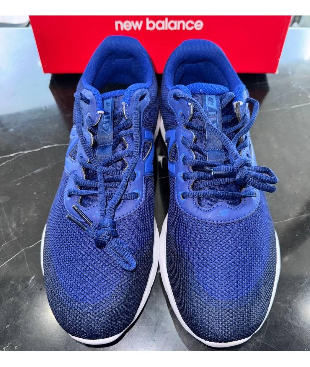 NEW BALANCE Синие текстильные низкие кроссовки / кеды, фото 2