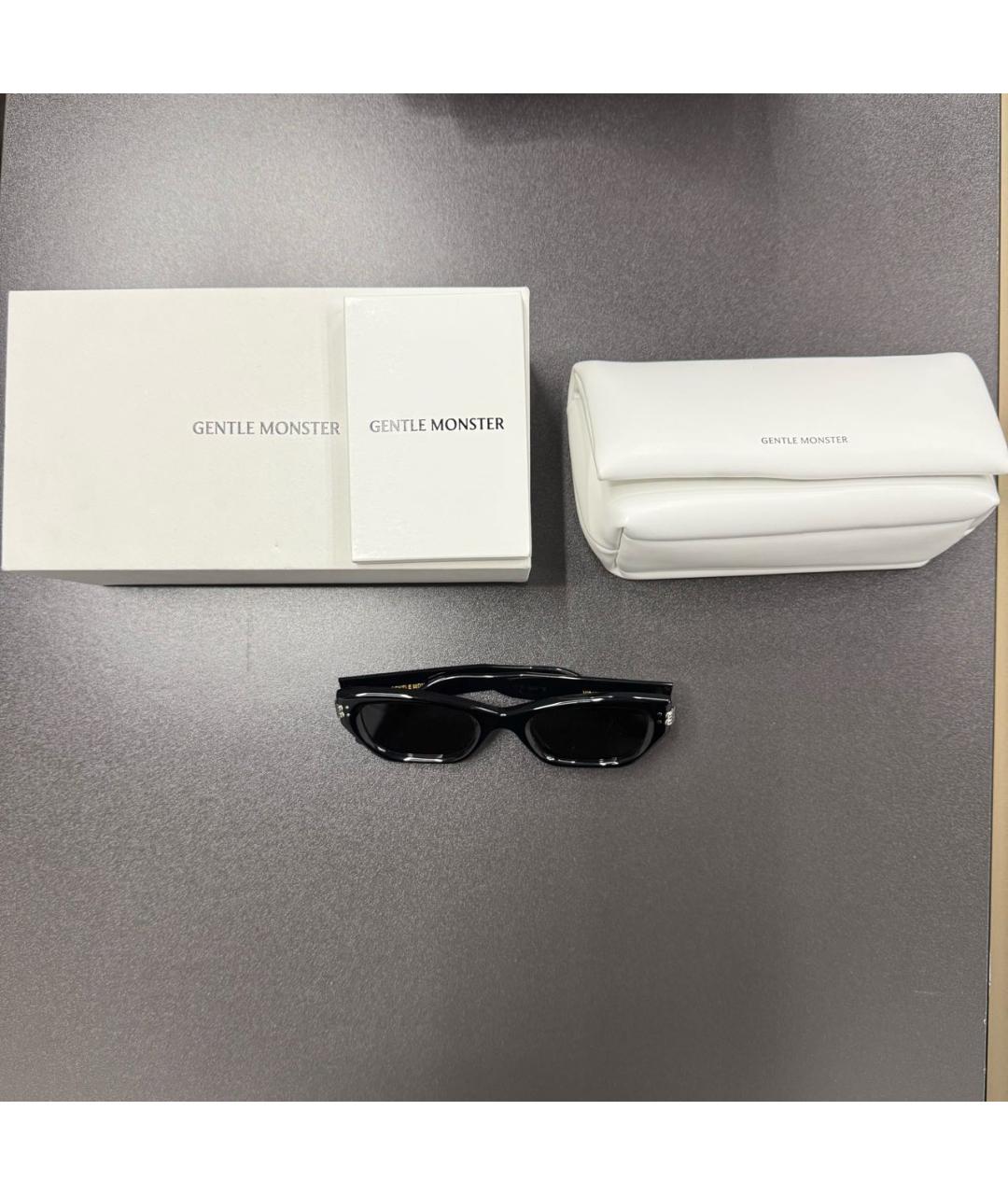 GENTLE MONSTER Черные пластиковые солнцезащитные очки, фото 5