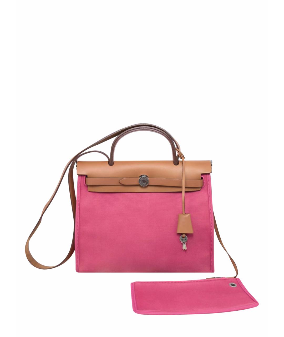 HERMES Розовая сумка с короткими ручками, фото 1