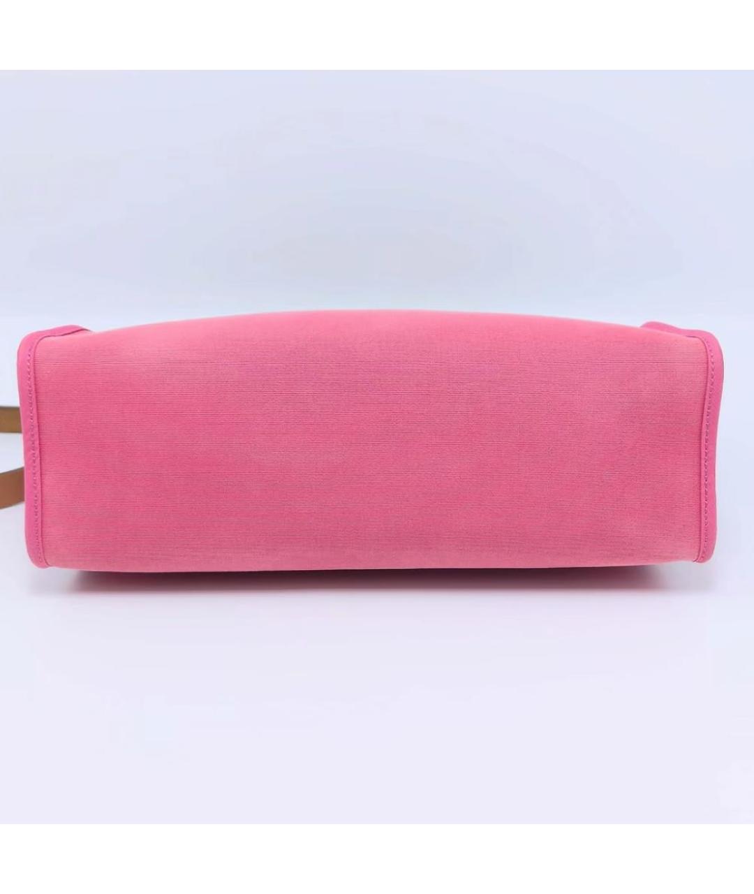 HERMES Розовая сумка с короткими ручками, фото 4