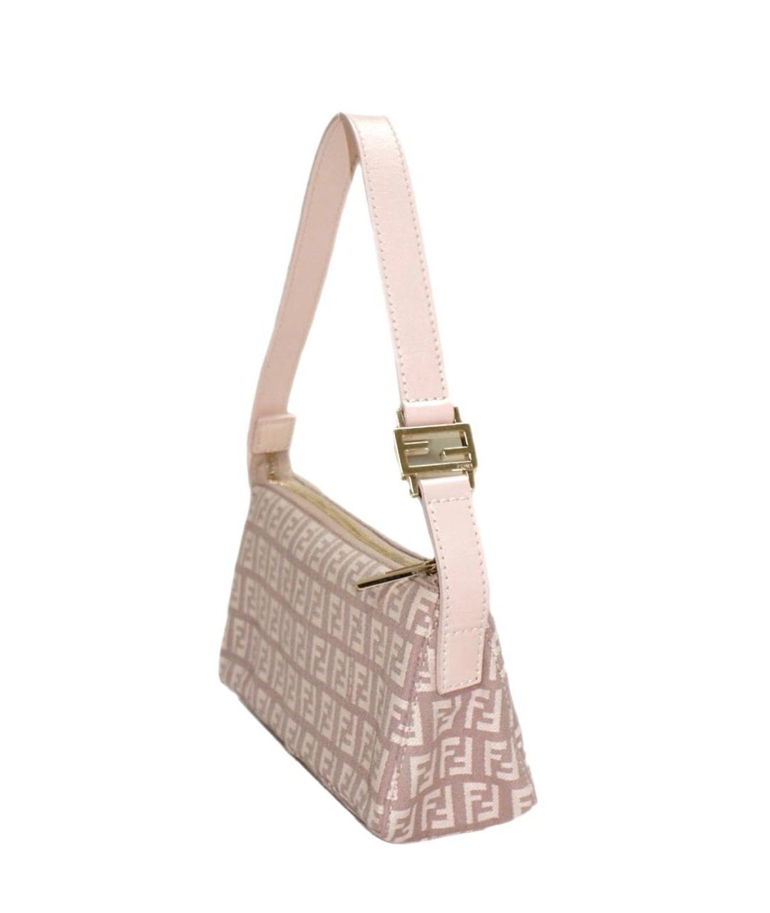 FENDI Розовая кожаная сумка через плечо, фото 2