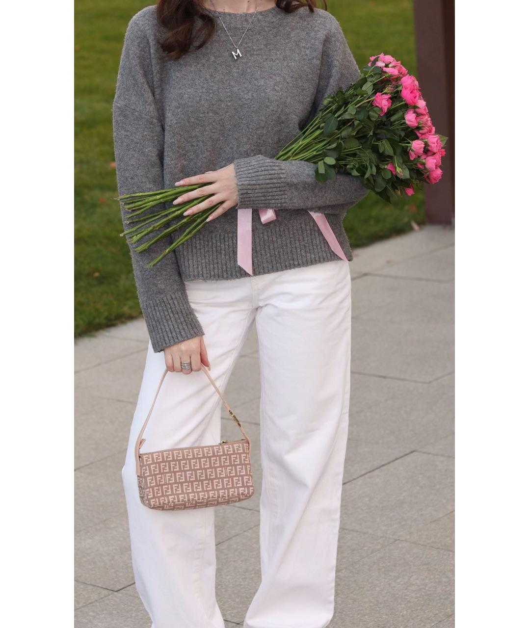 FENDI Розовая кожаная сумка через плечо, фото 7