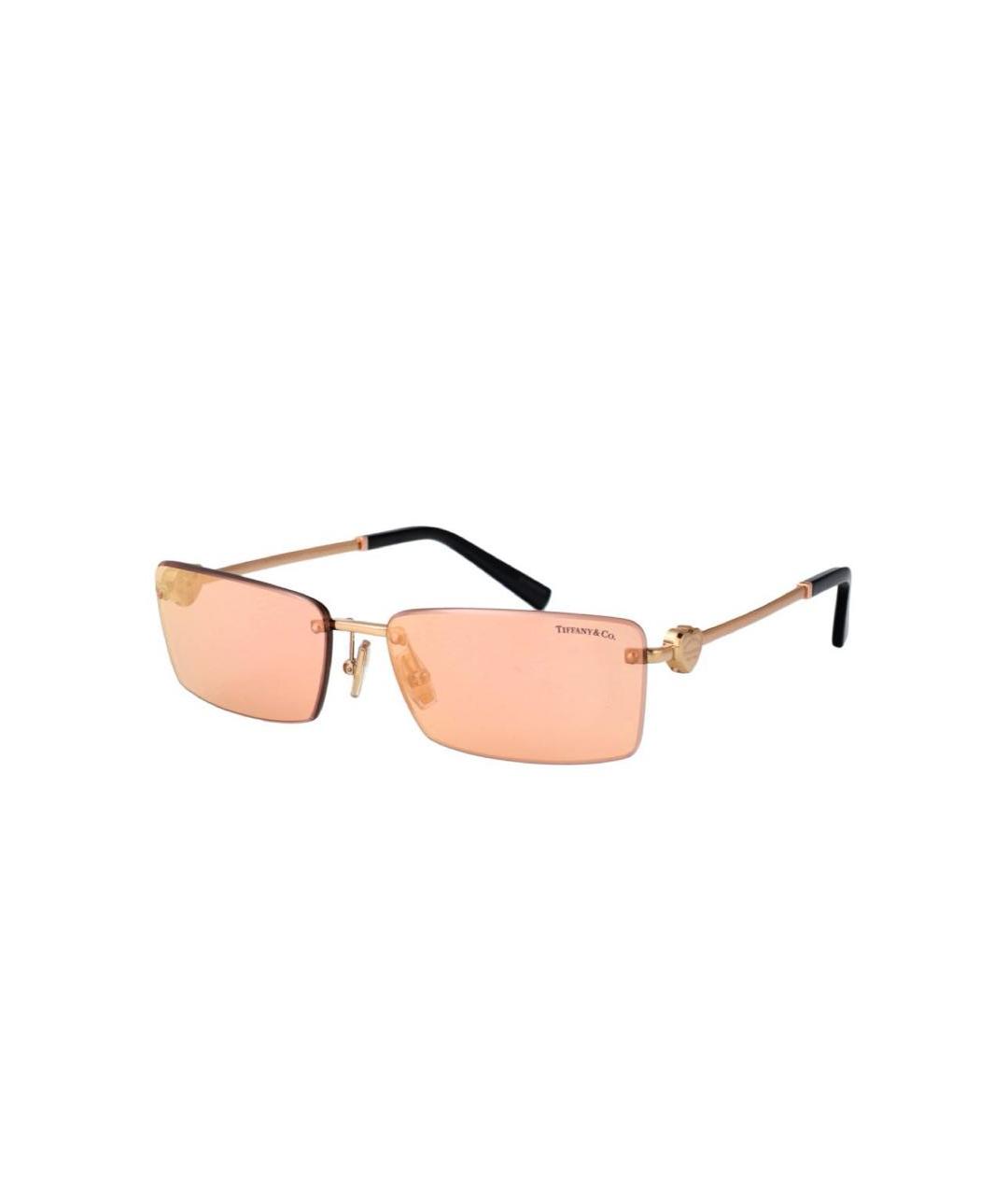 TIFFANY&CO Розовые металлические солнцезащитные очки, фото 1