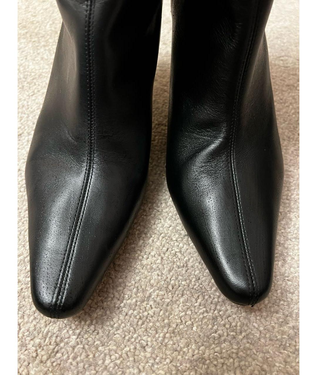 BY FAR Черные кожаные сапоги, фото 4