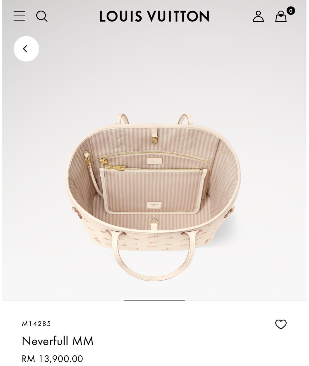 LOUIS VUITTON Бежевая кожаная сумка тоут, фото 5