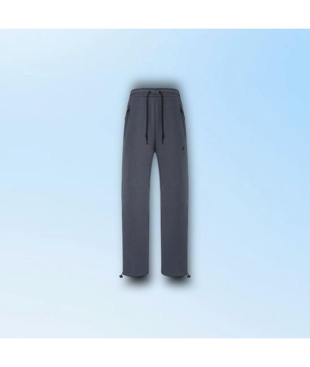 NIKE Антрацитовые хлопковые повседневные брюки, фото 7