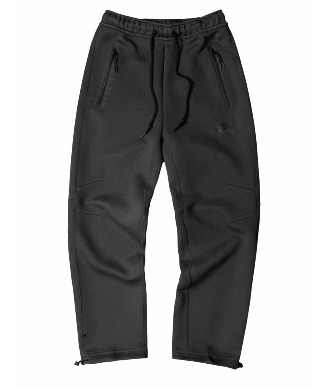 NIKE Антрацитовые хлопковые повседневные брюки, фото 1