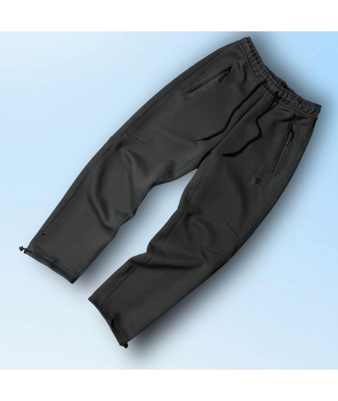 NIKE Антрацитовые хлопковые повседневные брюки, фото 8