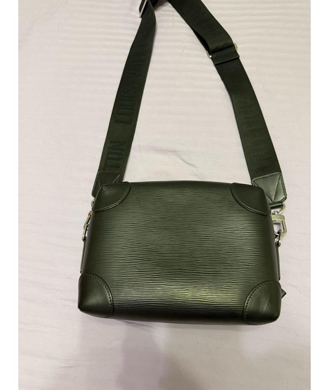 LOUIS VUITTON Черная кожаная сумка на плечо, фото 2