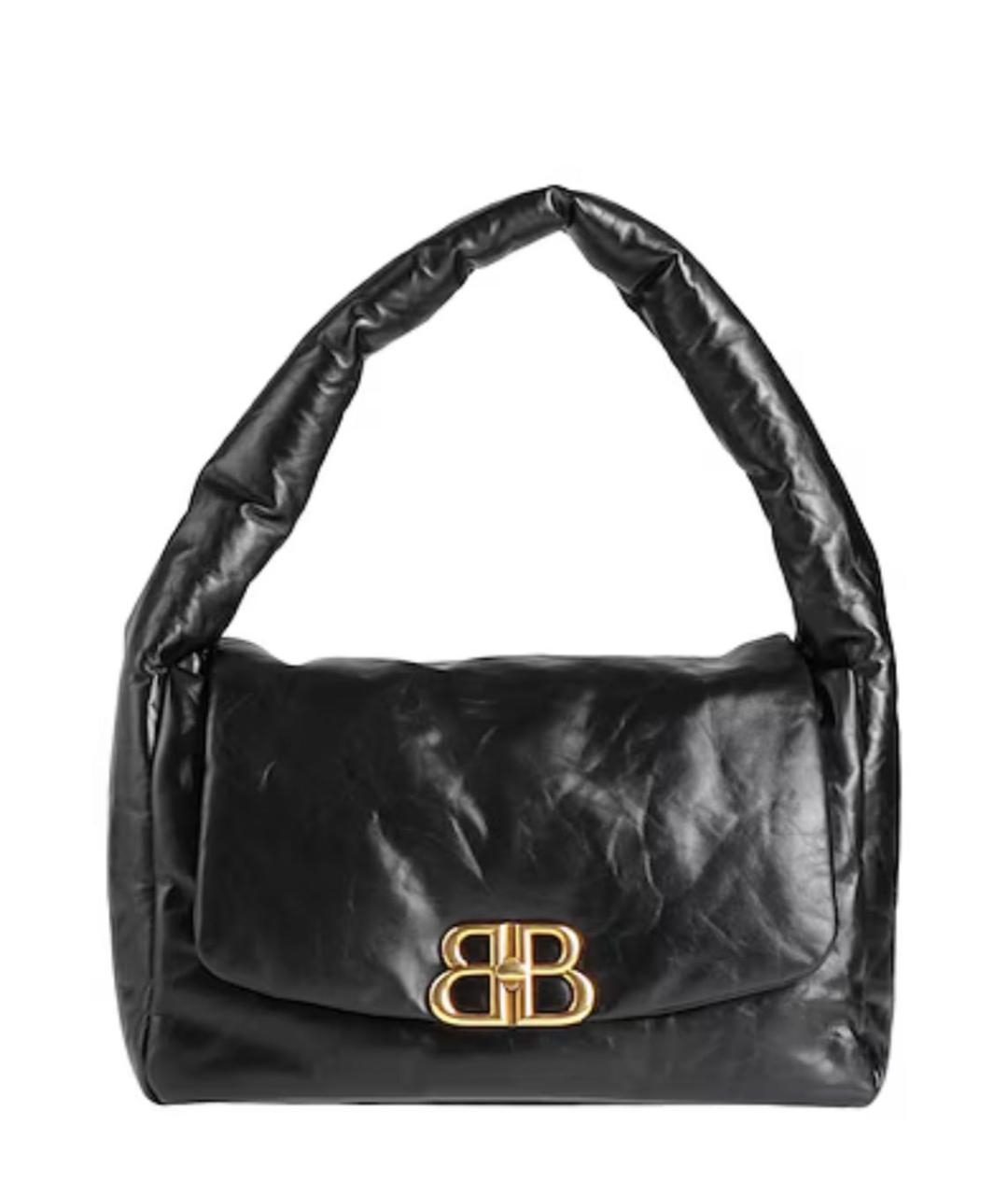 BALENCIAGA Черная кожаная сумка с короткими ручками, фото 8