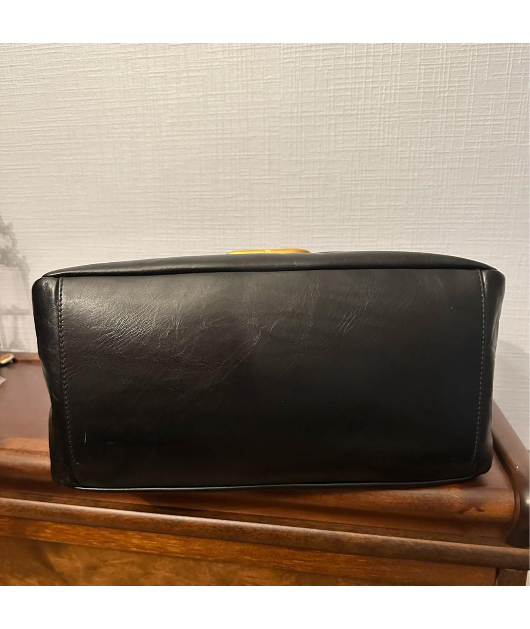 BALENCIAGA Черная кожаная сумка с короткими ручками, фото 7