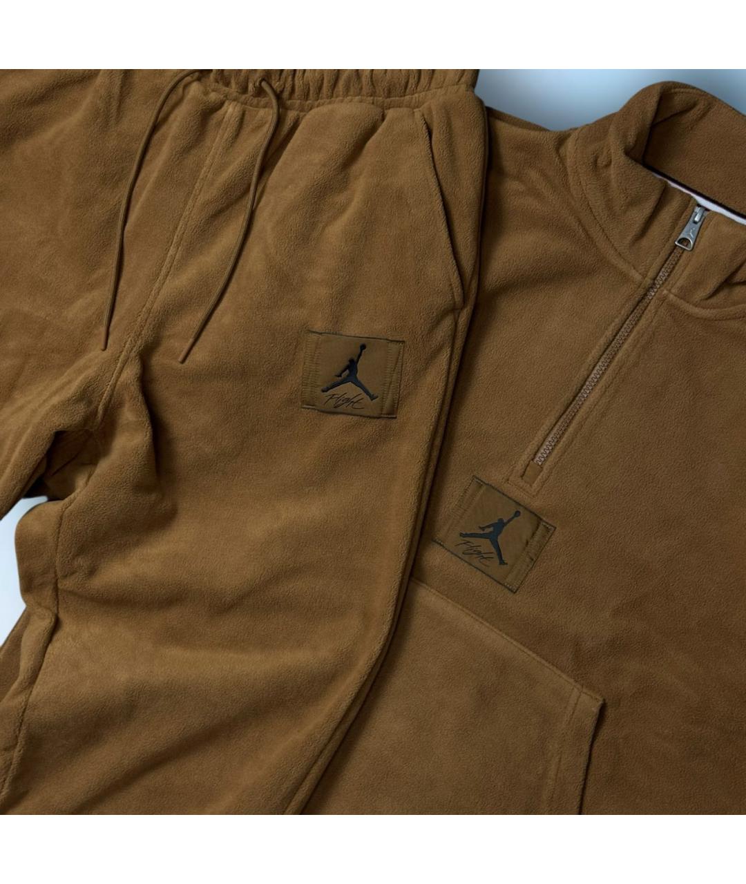 JORDAN Коричневый хлопковый спортивный костюм, фото 2