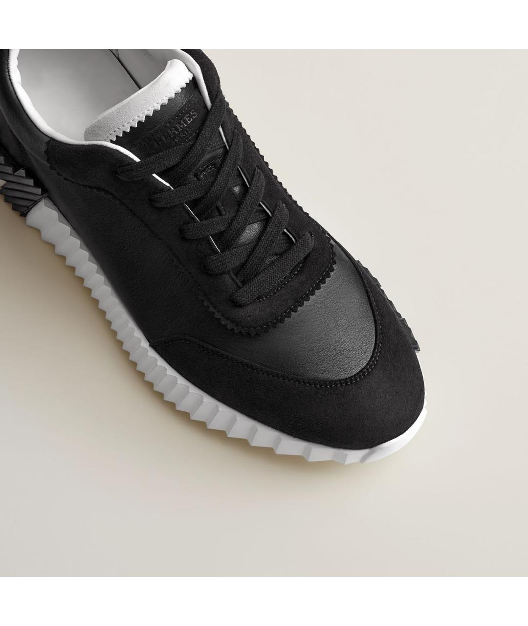 HERMES Оранжевое кожаные низкие кроссовки / кеды, фото 5