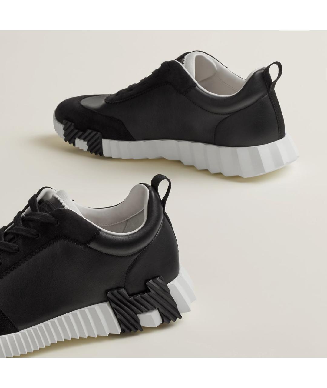 HERMES Оранжевое кожаные низкие кроссовки / кеды, фото 6