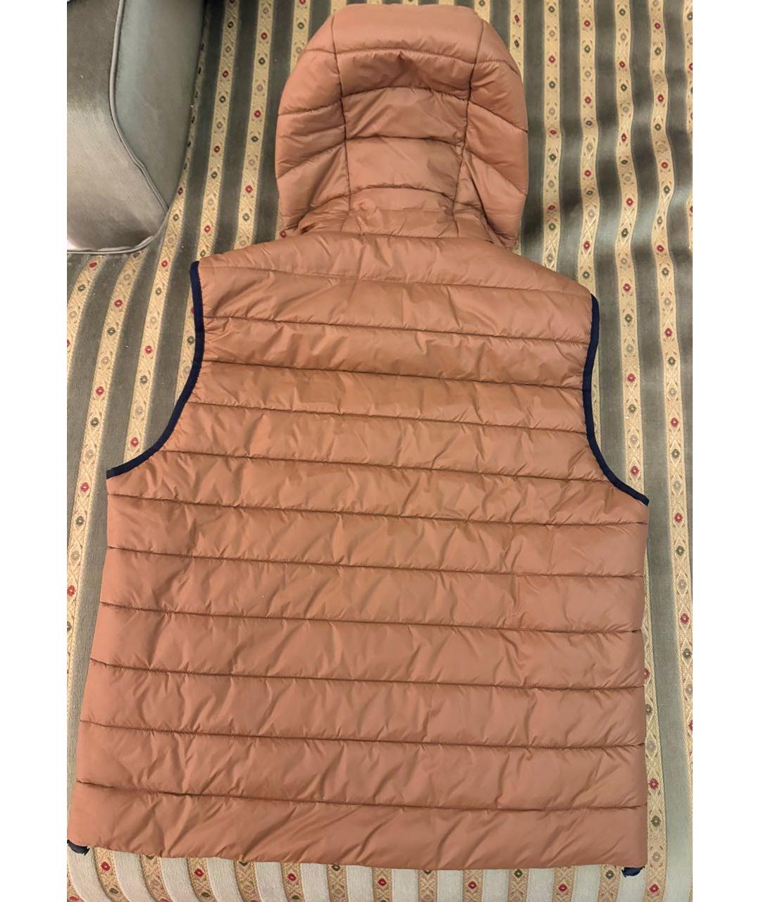 HUGO Коричневый полиэстеровый жилет, фото 6