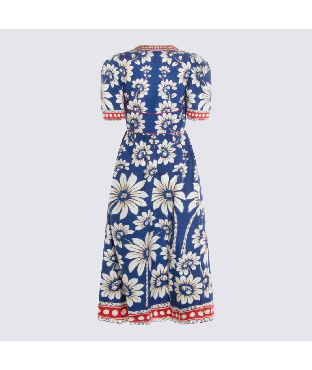 FARM RIO Синее хлопковое платье, фото 2