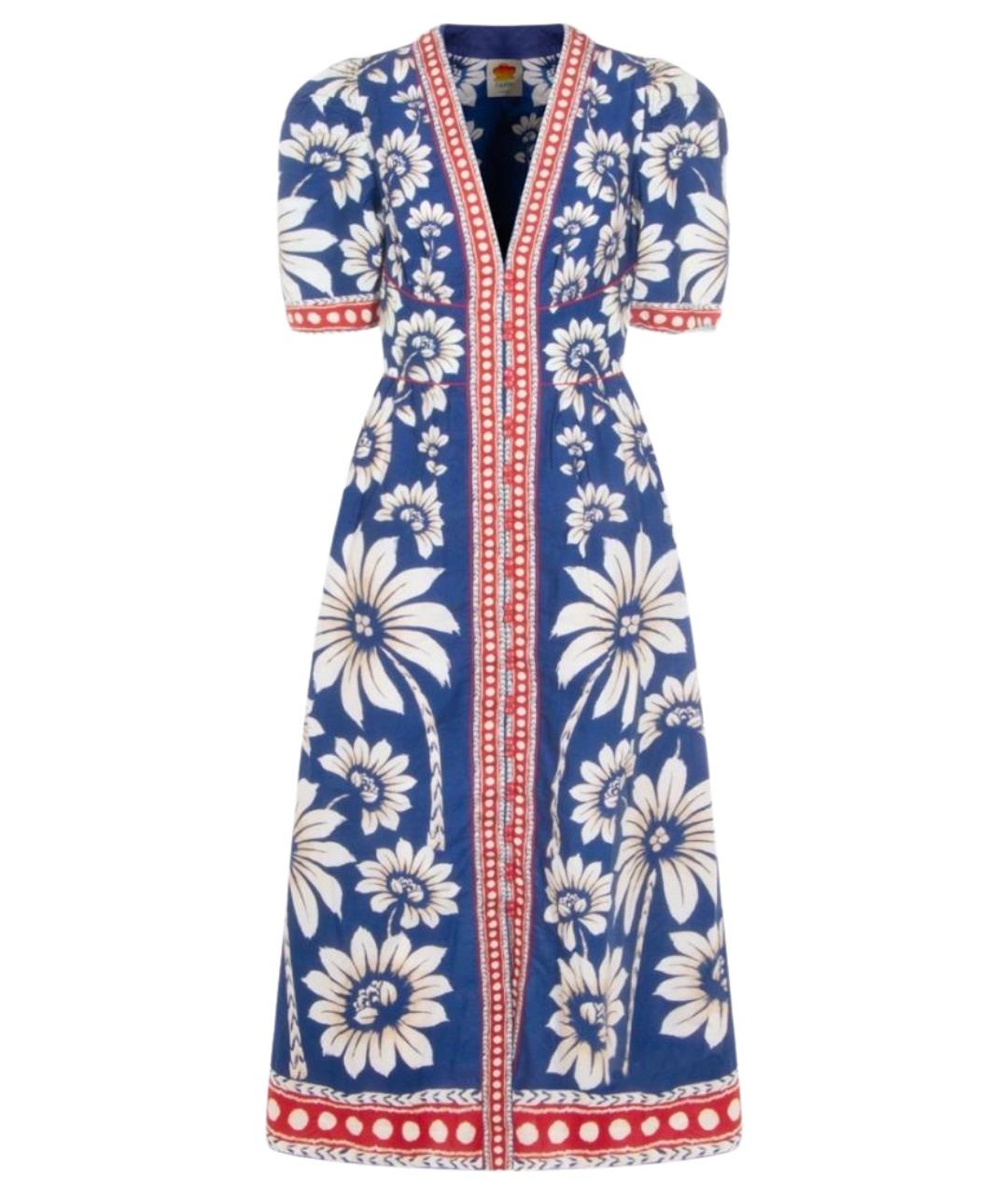 FARM RIO Синее хлопковое платье, фото 1