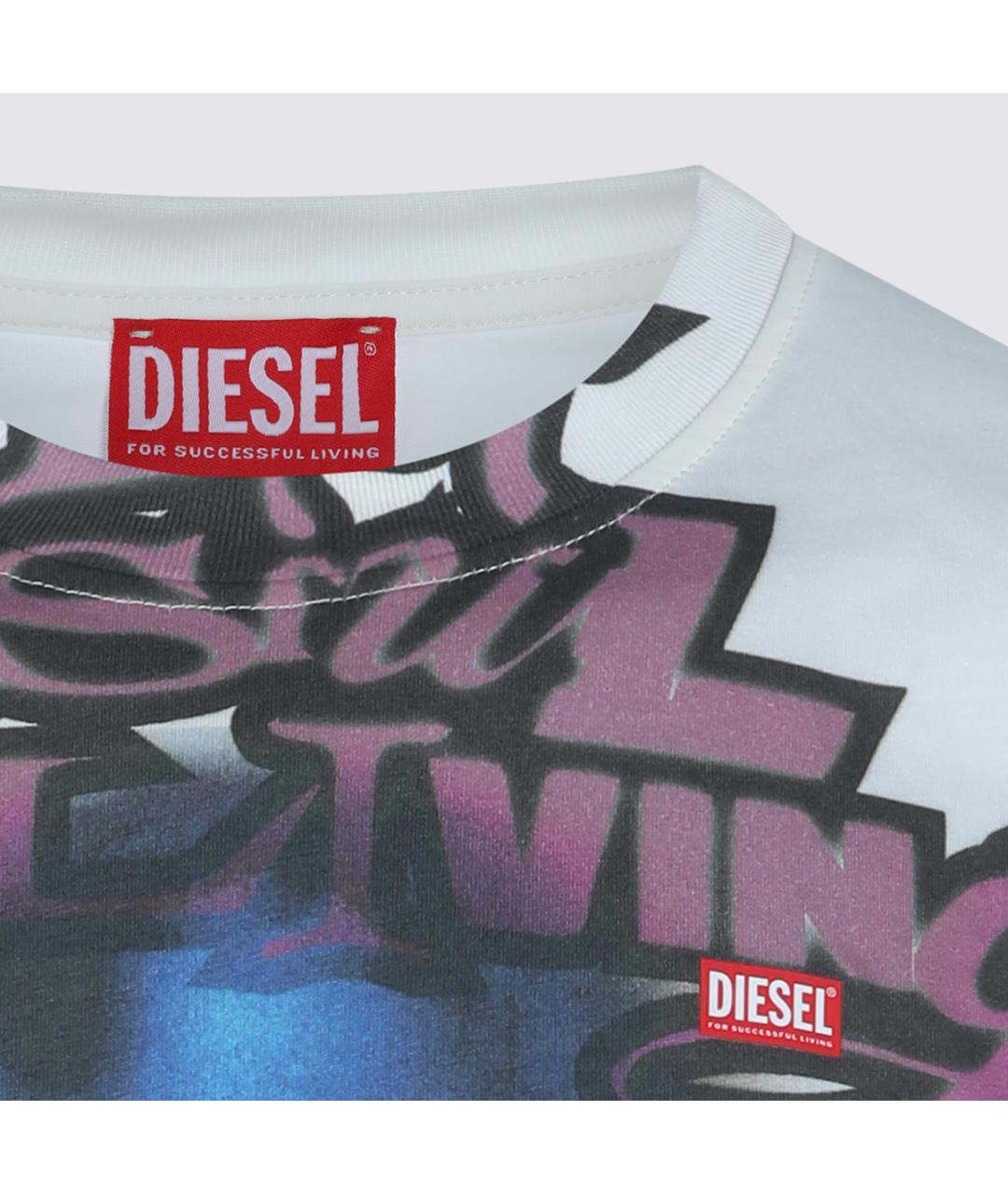 DIESEL Мульти хлопковая футболка, фото 3
