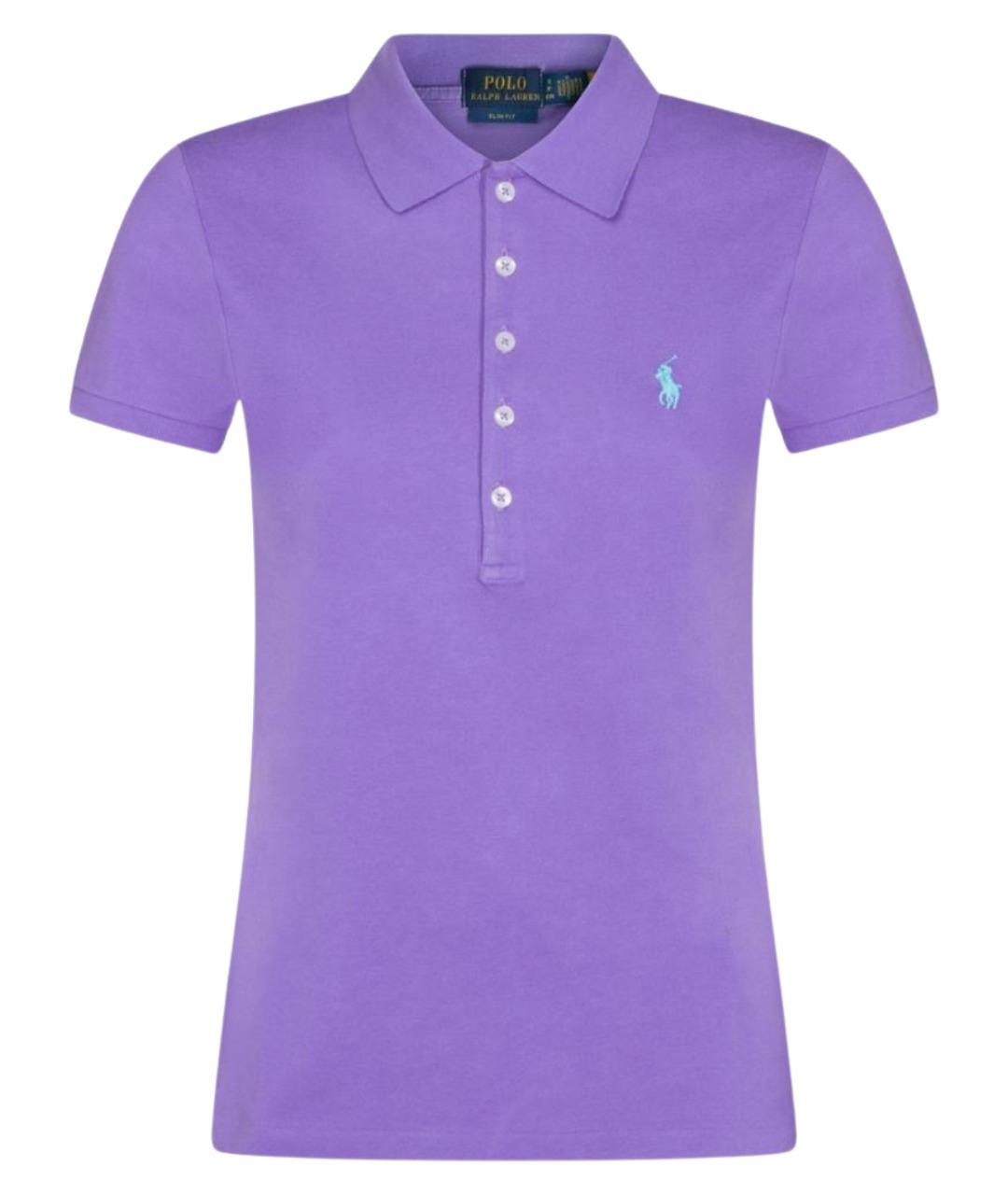 POLO RALPH LAUREN Фиолетовая хлопковая футболка, фото 1