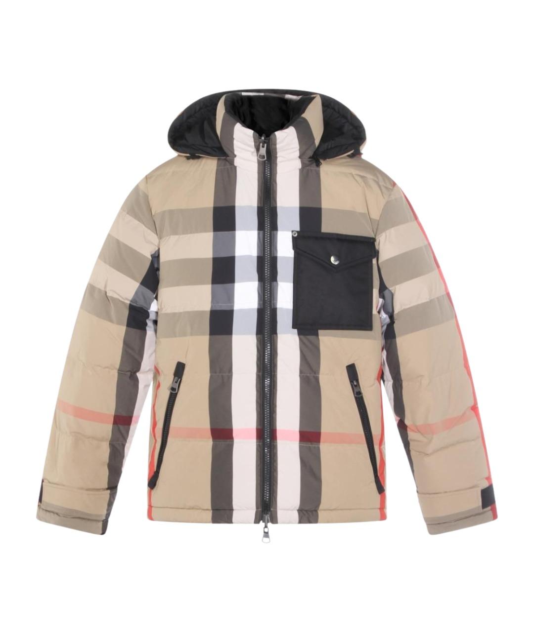 BURBERRY Бежевая полиамидовая парка, фото 1