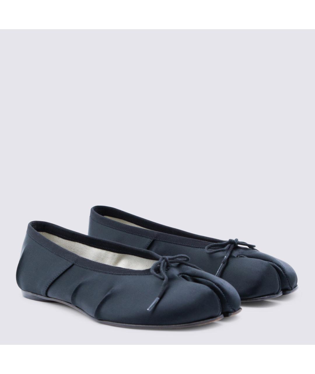 MAISON MARGIELA Черные кожаные балетки, фото 2