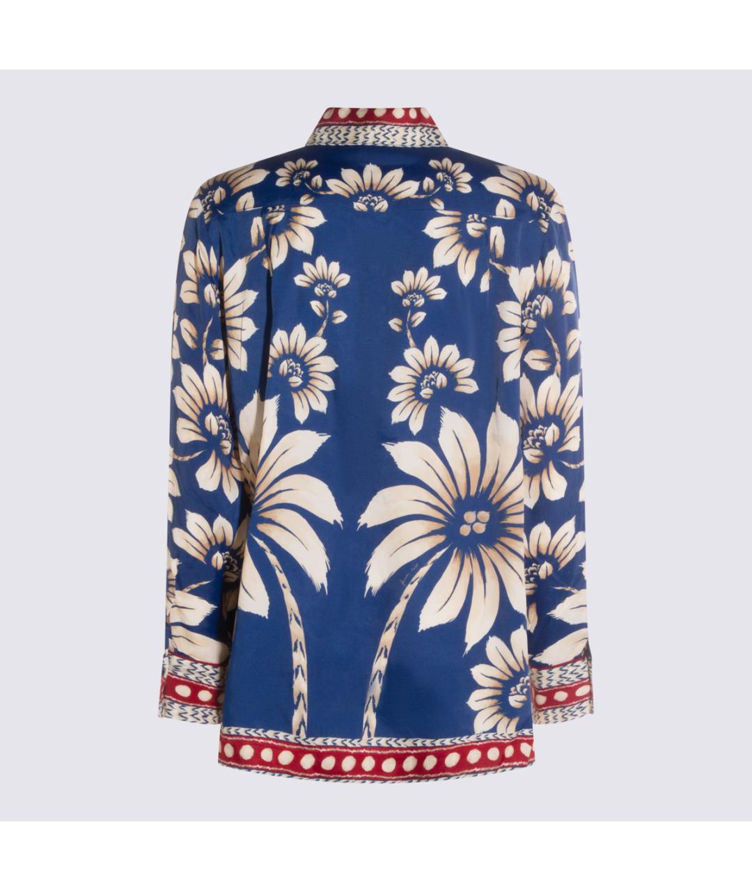 FARM RIO Синяя вискозная рубашка, фото 2