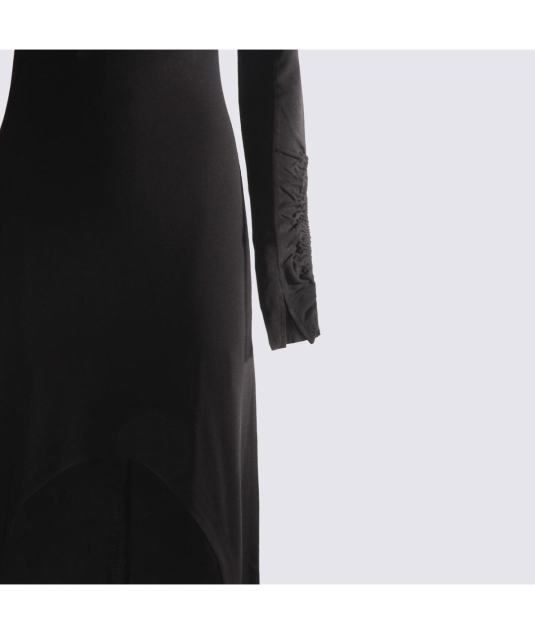 THOM KROM Черное вискозное вечернее платье, фото 3