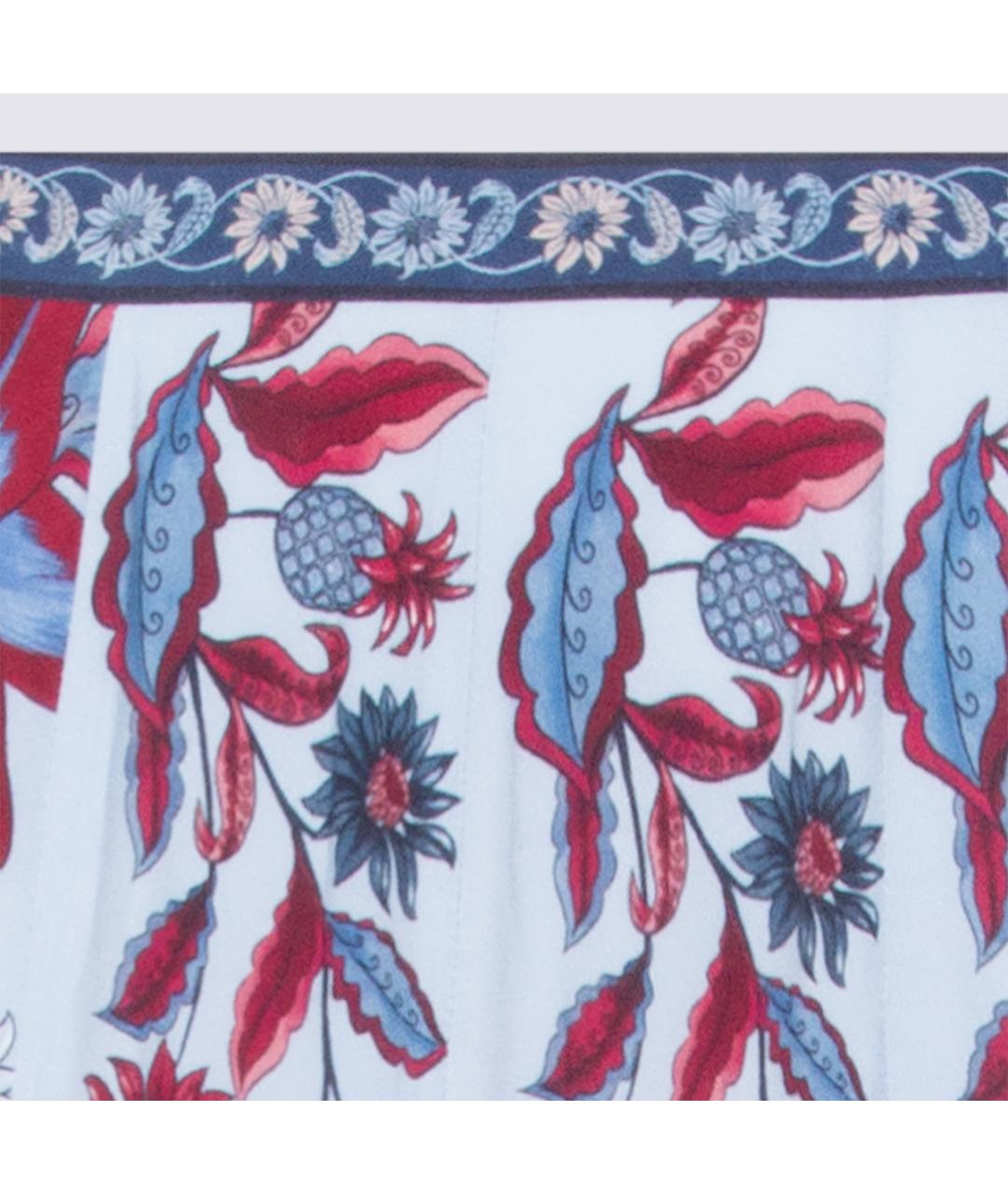 FARM RIO Синяя вискозная юбка миди, фото 3