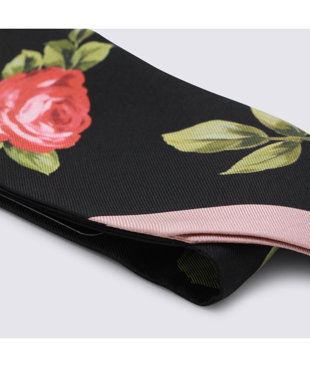 DOLCE&GABBANA Черный шарф, фото 2
